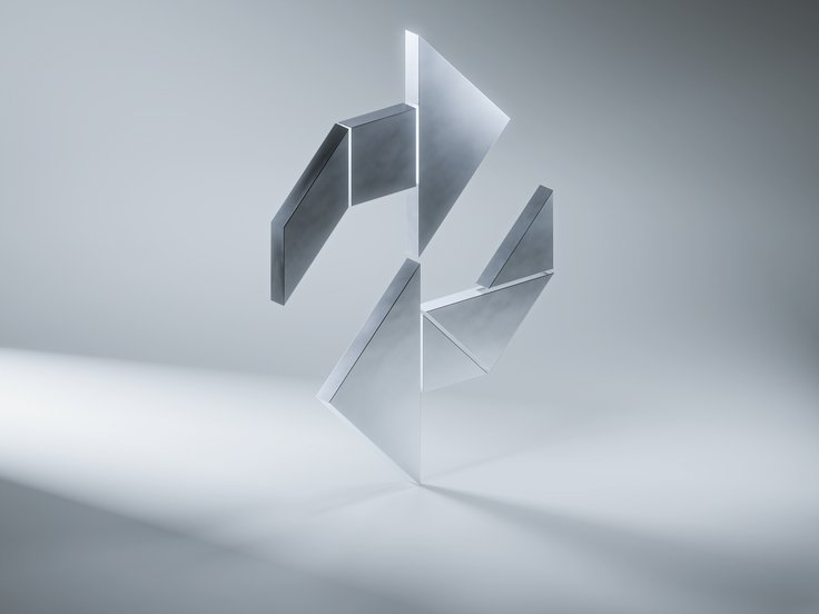 Tangram-KeyVisual zur Messekommunikation