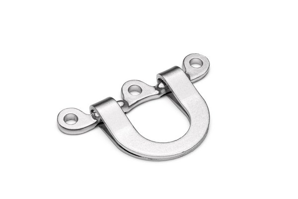 Product image of a drop-forged component consisting of two interconnected parts.